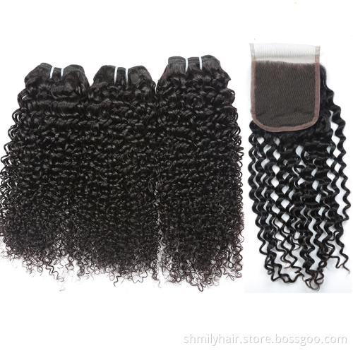 Shmily Cheap Virgin Brazilian Hair Weave Bundles , Unprocessed Brazilian Human Hair Sew In Weave